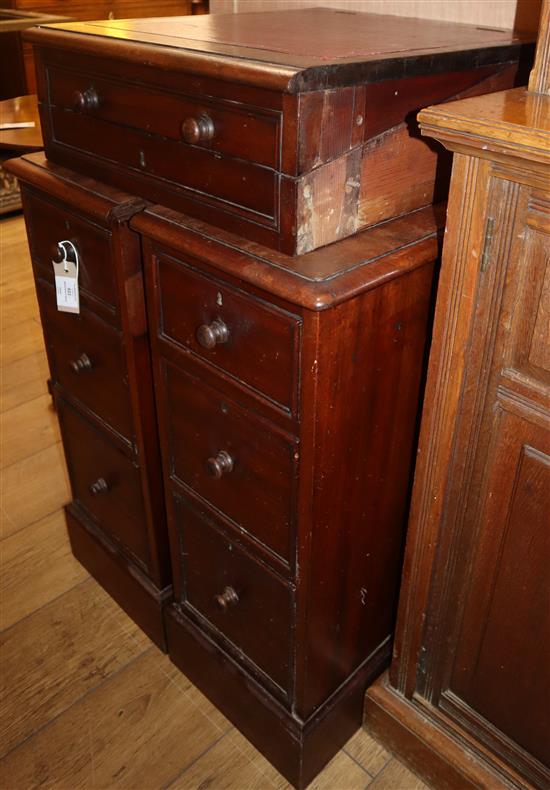 A Victorian mahogany desk W.approx. 104cm